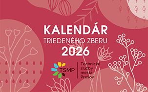 Kalendár triedený zberu